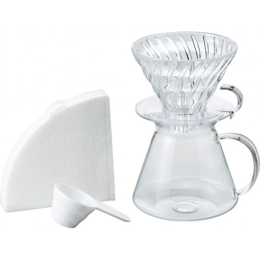 Kit Hario V60 de cristal