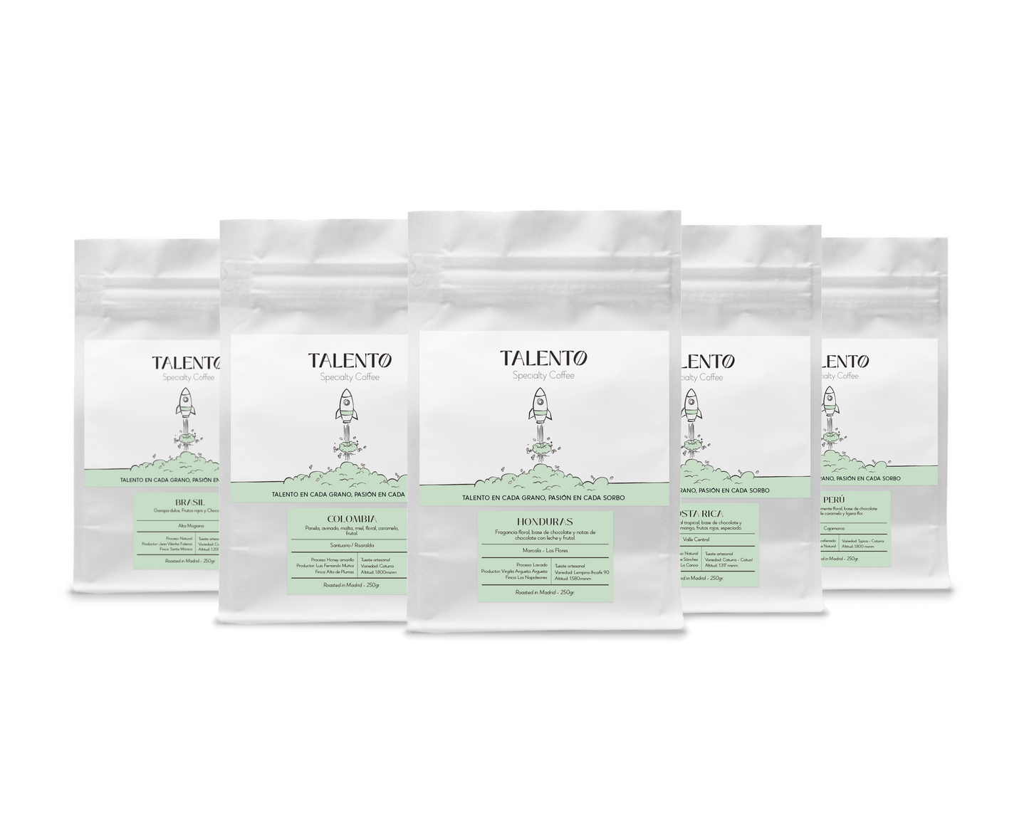 PACK “TALENTOSO” DE CAFÉS DE ESPECIALIDAD 250gr.